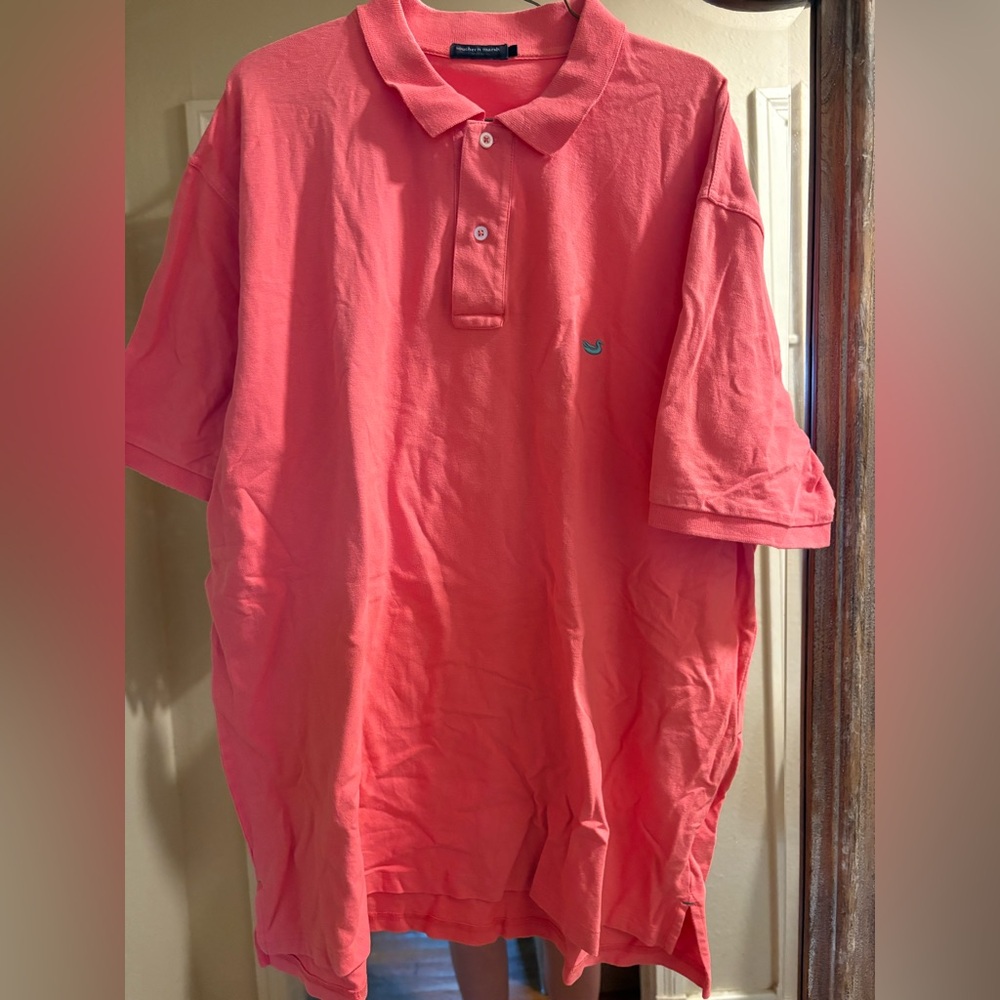 Men's Coral Southern Marsh Collard Shirt